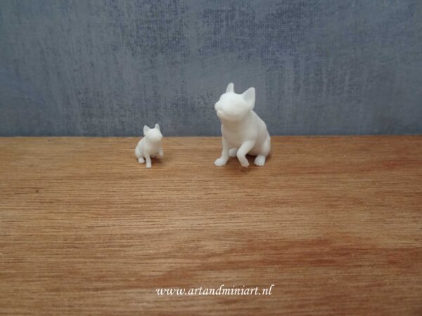 rashond, hondenras, poppenhuis, huisdier, franse bulldog, miniaturen