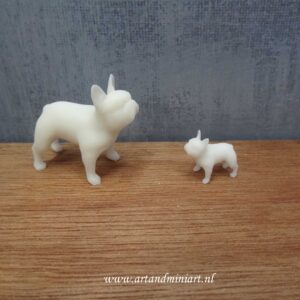 huisdier, hond, poppenhuis, miniaturen, resin