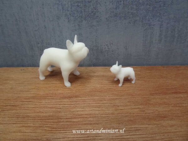 huisdier, hond, poppenhuis, miniaturen, resin