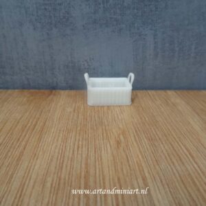 mand, decoratie, riet, rotan, opbergen, poppenhuis, miniaturen, resin, 3d print