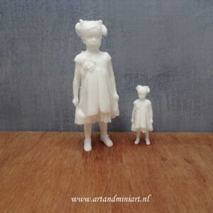 meisje , kind, poppenhuis, miniaturen, resin, 3d print