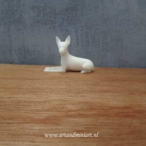 hond, zoogdier, rashond, hondenras, poppenhuis, miniaturen, resin, teef, reu, pup, modelbouw