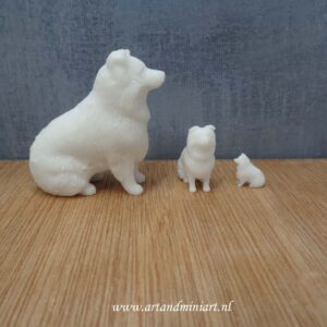 hond, zoogdier, huisdier, rashond, hondenras, poppenhuis, miniaturen, resin, 3d print ,1:12, 1:24, 1:48