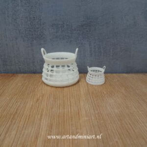 mand, draadmand, poppenhuis, miniaturen, resin, 3d print, 1:12 :1:24