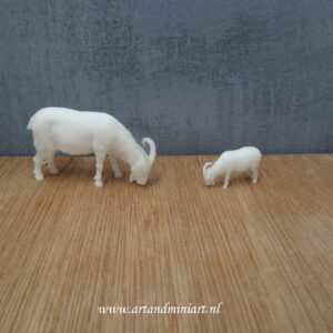 bok, dier, zoogdier, boerderij, boerderijdier, poppenhuis, miniaturen, resin, 3d print, 1:12, 1:24