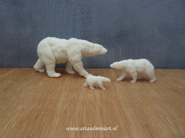 ijbeer, zoogdier, noordpool, zuidpool, winter, kerst, poppenhuis, miniaturen, resin, 3d print , 1:12