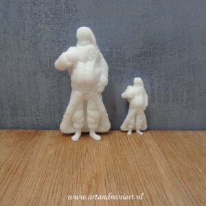 kerstman, kerst, feestdagen, poppenhuis, miniaturen, resin , 3d print , 1:12