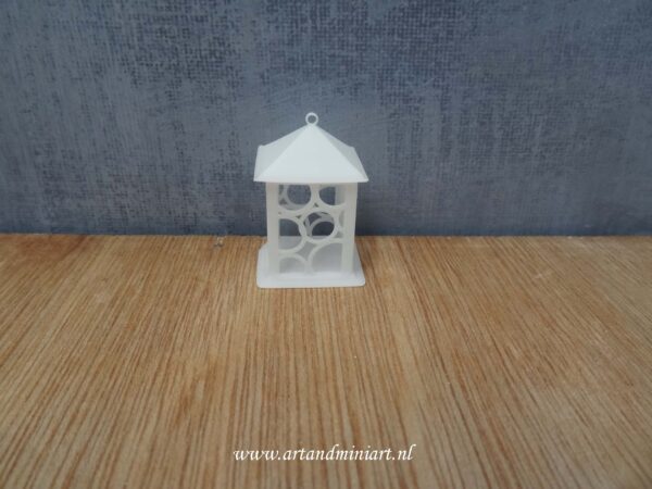 lantaarn, modern, poppenhuis, windlicht, miniaturen, 1:12, resin