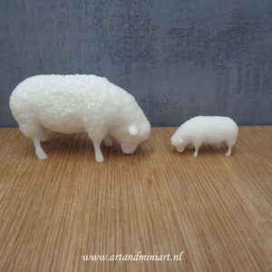 schaap, lam, ooi, poppenhuis, miniaturen, resin, 3d print , lammetje, boerderij, 1:12, 1:24