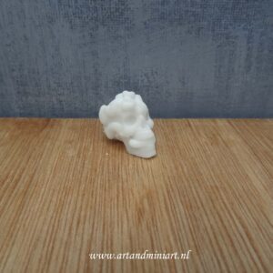 skull, schedel, halloween, begraafplaats, skellet, poppenhuis, miniaturen, 3d print, resin 1:12