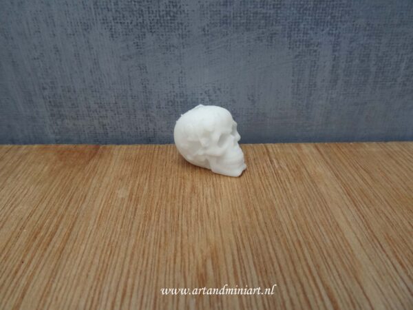 skeltet, schedel. skull , horror, poppenhuis, miniaturen, resin, 3d print , 1:12