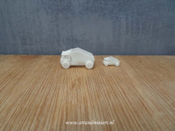 auto, vrachtwagen, speelgoed, poppenhuis, kinderen, jongen, meisje, miniaturen, resin, 3d print ,1:12, 1:24