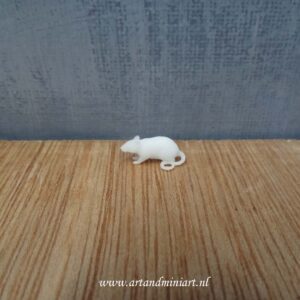 rat, knaagdier, zoogdier, huisdier, poppenhuis, miniaturen, resin, 3d print , 1:12