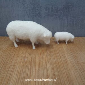 schaap ooi, lam, ram, poppenhuis, boerderij, 1:12,1:24