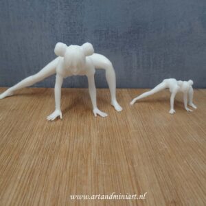 gymnast, gymnastiek, vrouw, meisje, poppenhuispop, miniaturen, resin, 3d print, 1:12, 1:24