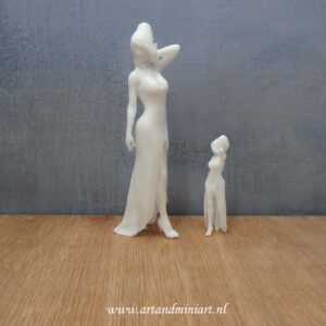 vrouw, poppenhuis, 1:12, 1:24, resin, 3d print