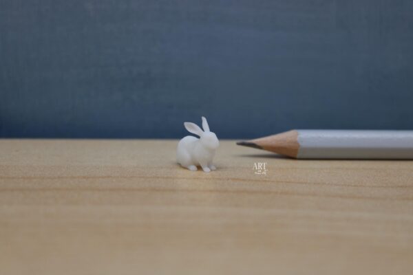 1:24 miniatuur konijn , 1:24 resin miniatuur konijn