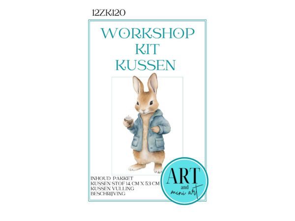 1:12 miniatuur kussen , 1:12 peter rabbit