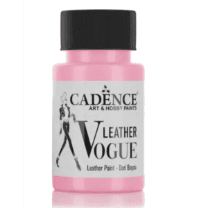 "Een potje Cadence Leer Effect Verf van 50 ml, een speciale verf die zorgt voor een realistisch leerachtig effect op diverse oppervlakken, ideaal voor creatieve projecten en ambachtelijke toepassingen