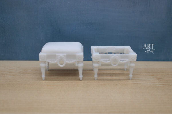 hocker 2 rococo stijl